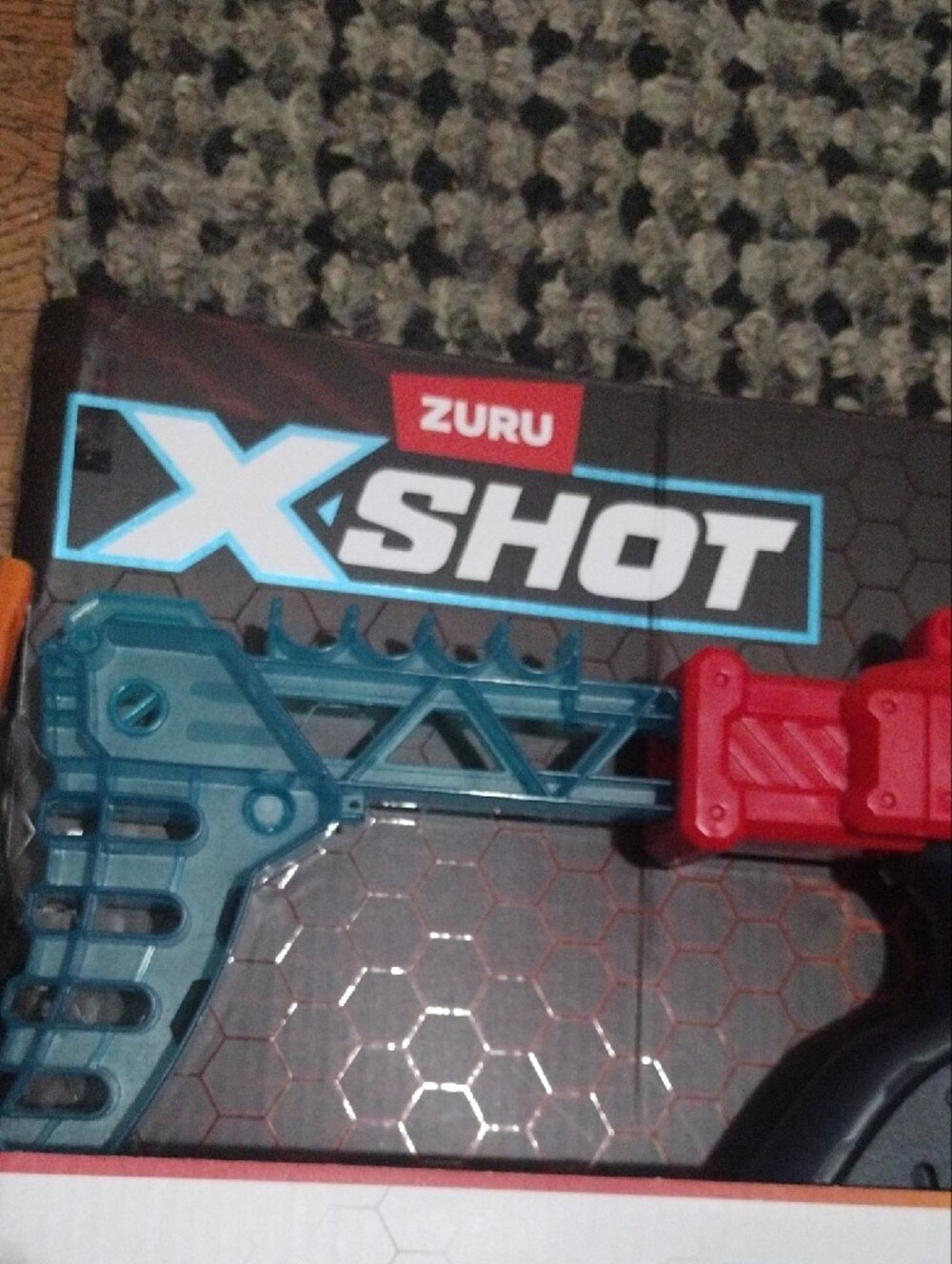 ZURU X-Shot Hawk Eye Kids Toy Blaster - Red and Teal - Picture 5 of 13